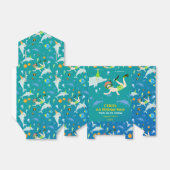 Onder het zee dolfijnen en jongen verjaardagsfeest bedankdoosjes (Uitgevouwen)