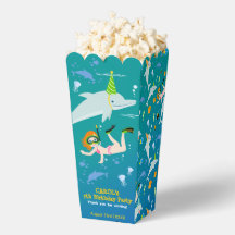 Onder het zee dolfijnen en meisje Verjaardagsfeest