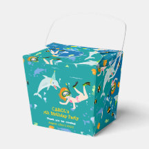 Onder het zee dolfijnen en meisje Verjaardagsfeest