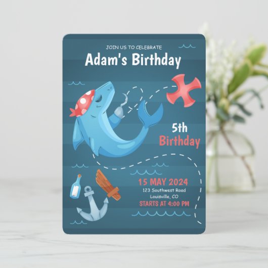 Onder het Zee Dolphin, de Blauwe Zeedag Kaart (Staand voorkant)