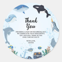 Onder het Zee Dolphin Shark Whales Verjaardag