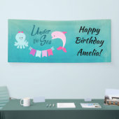 Onder het Zee Dolphin | Verjaardag van het meisje Spandoek (Beurs)