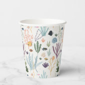 Onder het Zee Douche Party Servies Cup Papieren Bekers (Achterkant)