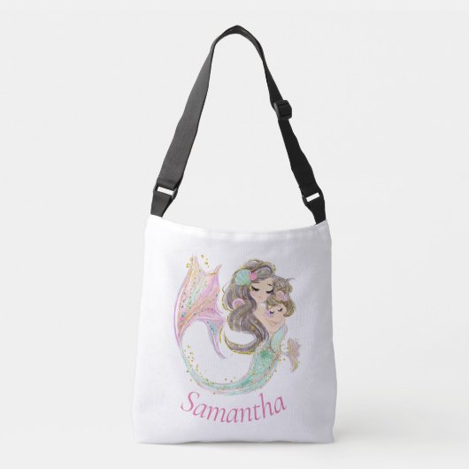 onder het zee een zeemeerminnende kruiszak crossbody tas (Voorkant)