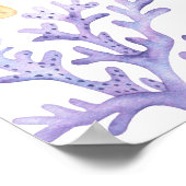 Onder het zee Eerste Verjaardag Milestone Verjaard Poster (Hoek)