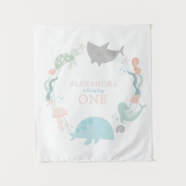 Onder het Zee eerste verjaardag Wandkleed