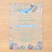 Onder het Zee elke ouderdom Acryl Uitnodigingen (Voorkant)