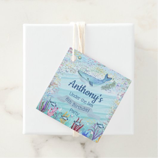 Onder het Zee elke ouderdom Bedankjes Labels (In situ)