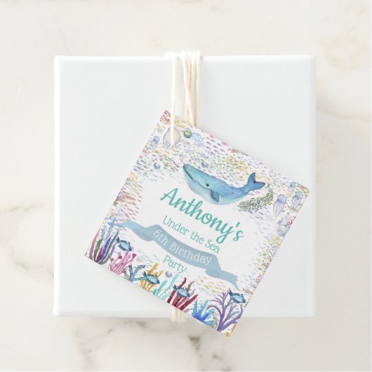 Onder het Zee elke ouderdom Bedankjes Labels (In situ)