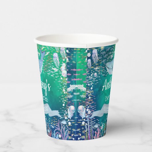 Onder het Zee elke ouderdom Papieren Bekers (Rechts)