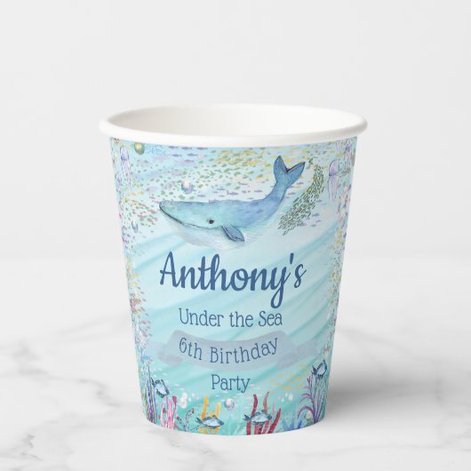 Onder het Zee elke ouderdom Papieren Bekers (Voorkant)