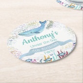 Onder het Zee elke ouderdom Ronde Kartonnen Onderzetter (Gebogen)