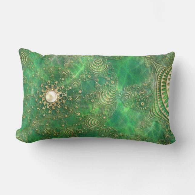 Onder het Zee Emerald Pillow Kussen (Voorkant)