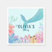 Onder het zee en zeemeermin servet (Voorkant)