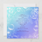 Onder het Zee Enchanted Bubbles Party uitnodiginge Kaart (Voorkant)