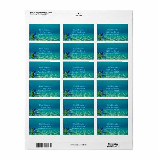 Onder het Zee Etiket (Full Sheet)