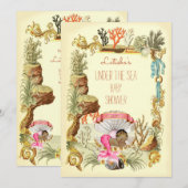 Onder het Zee Etnische Zeemeermin Princess Baby sh Kaart (Voorkant / Achterkant)