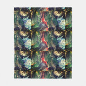 Onder het Zee Fairy-sprookje in groen Fleece Deken (Voorkant)