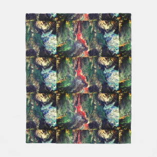 Onder het Zee Fairy-sprookje in groen Fleece Deken