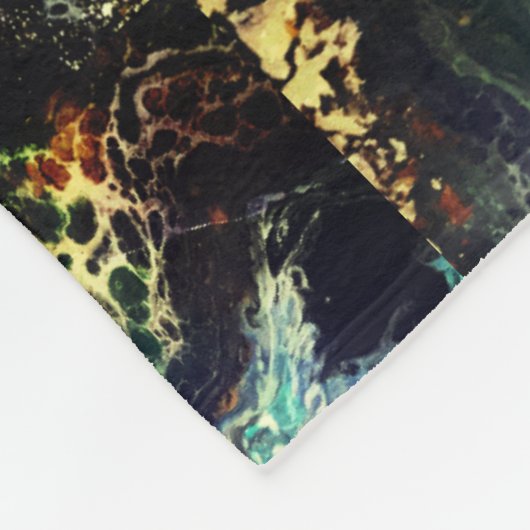 Onder het Zee Fairy-sprookje in groen Fleece Deken (Hoek)