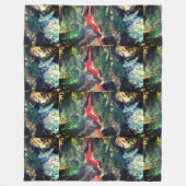 Onder het Zee Fairy-sprookje in groen Fleece Deken (Voorkant)