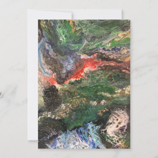 Onder het Zee Fairy-sprookje in groen Kaart (Voorkant)