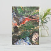 Onder het Zee Fairy-sprookje in groen Kaart (Staand voorkant)