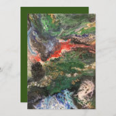 Onder het Zee Fairy-sprookje in groen Kaart (Voorkant / Achterkant)