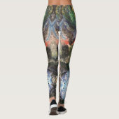 Onder het Zee Fairy-sprookje in groen Leggings (Achterkant)