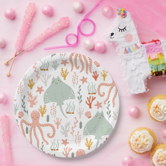 Onder het Zee | Feestelijke Borden Papieren Bordje (Feest)