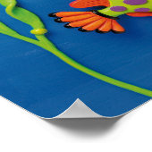 Onder het Zee Fish Baby Boy Shower Nursery Poster (Hoek)