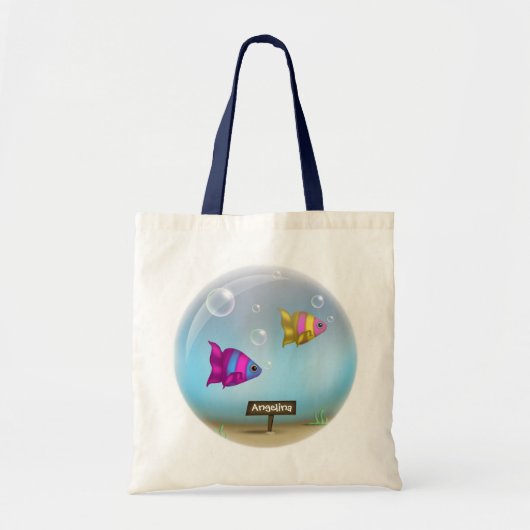 Onder het Zee - Fish Bowl Design - Canvas tas (Voorkant)