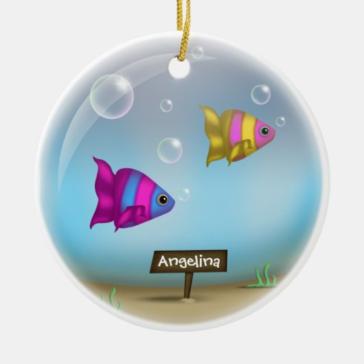 Onder het Zee - Fish Bowl Design Ornament (Voorkant)
