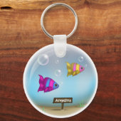 Onder het Zee - Fish Bowl Design - Sleutelhanger (Voorkant)