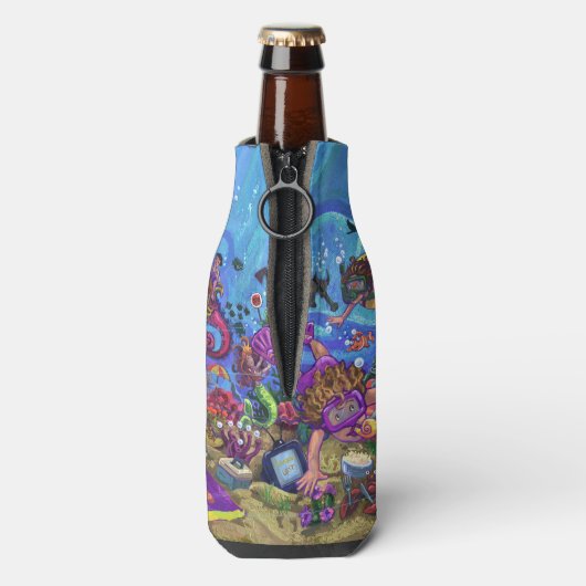 Onder het Zee Flesjeskoeler (Fles Achterkant)