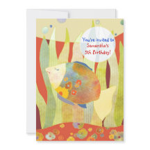 Onder het Zee Flower Fish Verjaardagsfeest