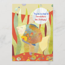 Onder het Zee Flower Fish Verjaardagsfeest