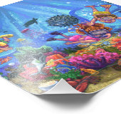 Onder het Zee Foto Afdruk (Hoek)