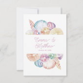 Onder het Zee Foto Bruiloft Dank u Kaart (Achterkant)