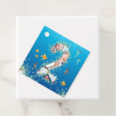 Onder het Zee Foto collage Big 2e verjaardag Bedankjes Labels (In situ)