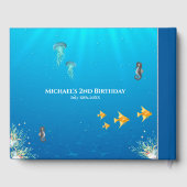 Onder het Zee Foto collage Big 2e verjaardag Gastenboek (Achterkant)