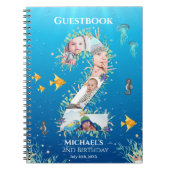 Onder het Zee Foto collage Big 2e verjaardag Notitieboek (Voorkant)