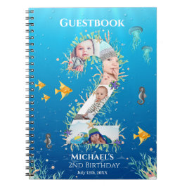Onder het Zee Foto collage Big 2e verjaardag Notitieboek