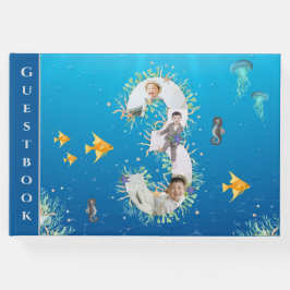 Onder het Zee Foto Collage Big 3rd Birthday Gastenboek