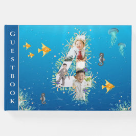 Onder het Zee Foto Collage Big 4th Birthday Gastenboek