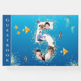 Onder het Zee Foto Collage Big 5th Birthday Gastenboek