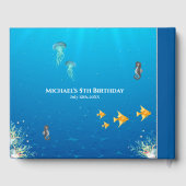 Onder het Zee Foto Collage Big 5th Birthday Gastenboek (Achterkant)