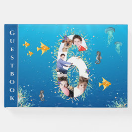 Onder het Zee Foto Collage Big 6th Birthday Gastenboek