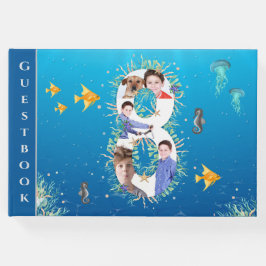 Onder het Zee Foto Collage Big 8th Birthday Gastenboek
