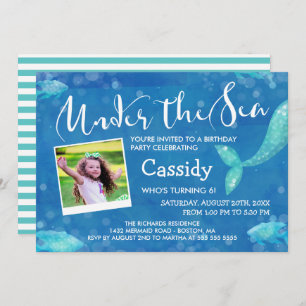 Onder het Zee - Foto - Kinderen van Birthday Party Kaart